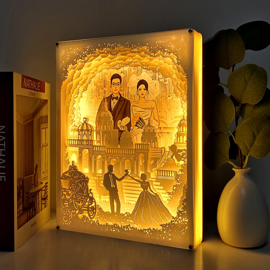 LoveGlow - Personalized Couple Light Box